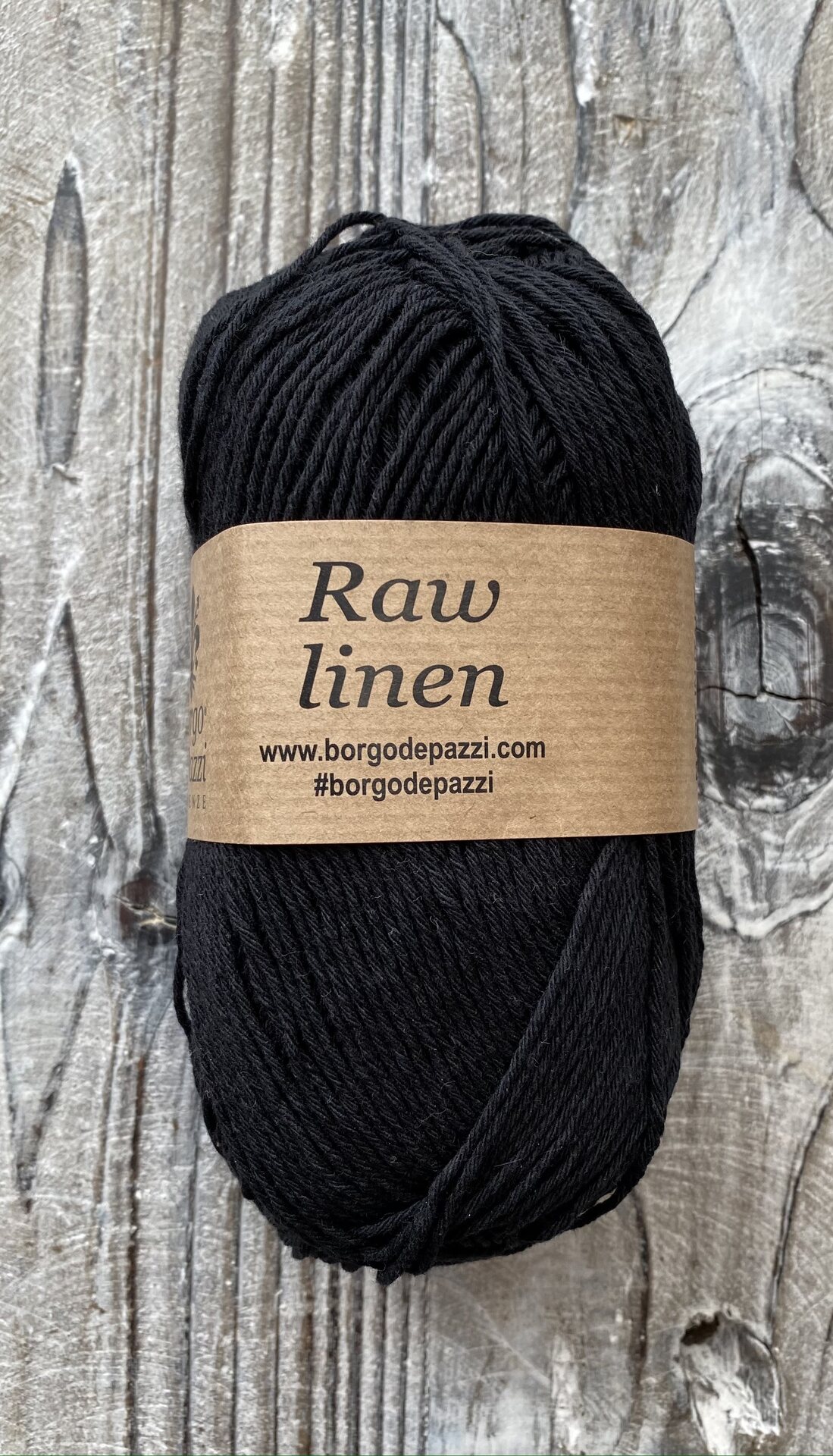 Borgo de'Pazzi Raw Linen 220 musta
