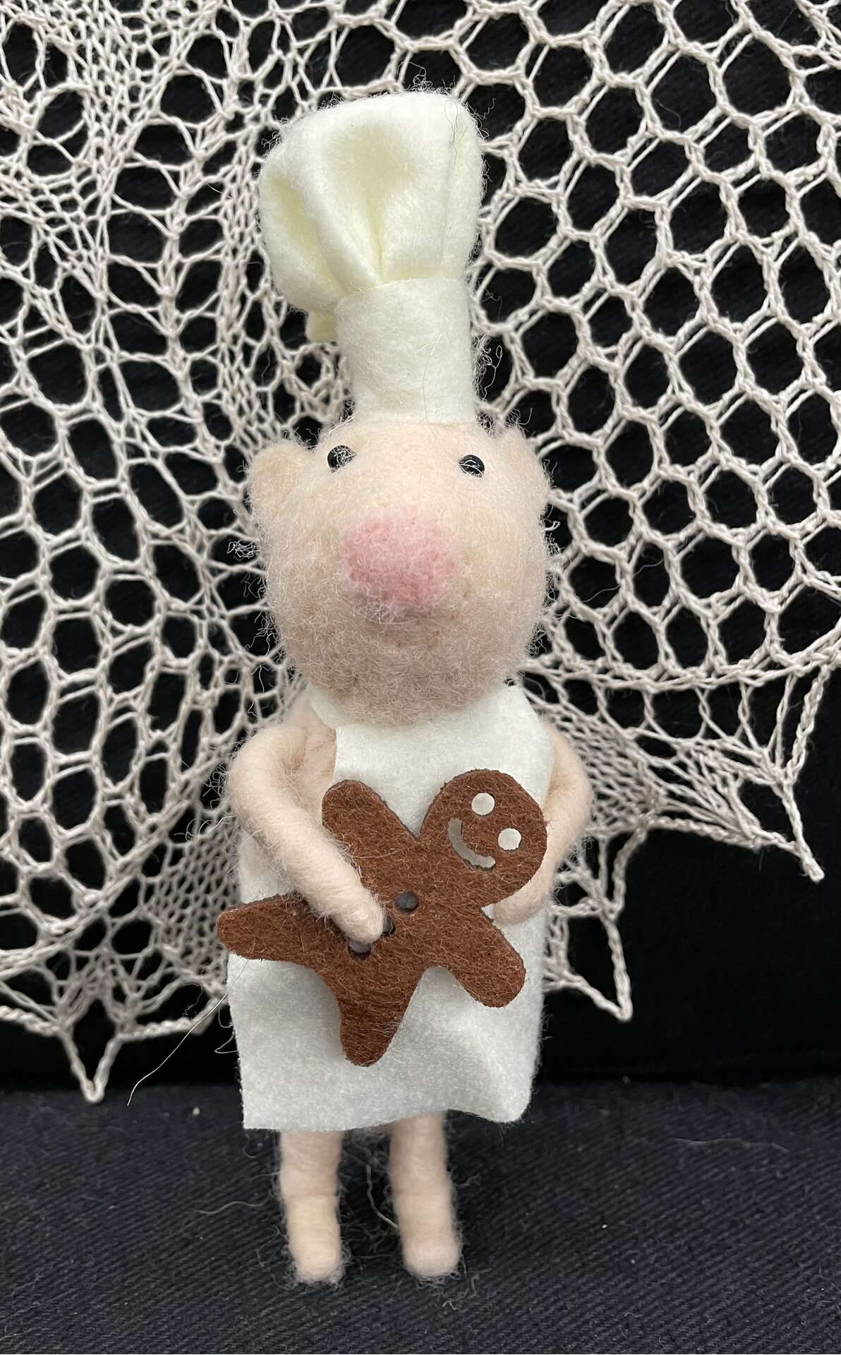 Huovutetut eläinystävät Possu ja pipari (ei roikkuva)