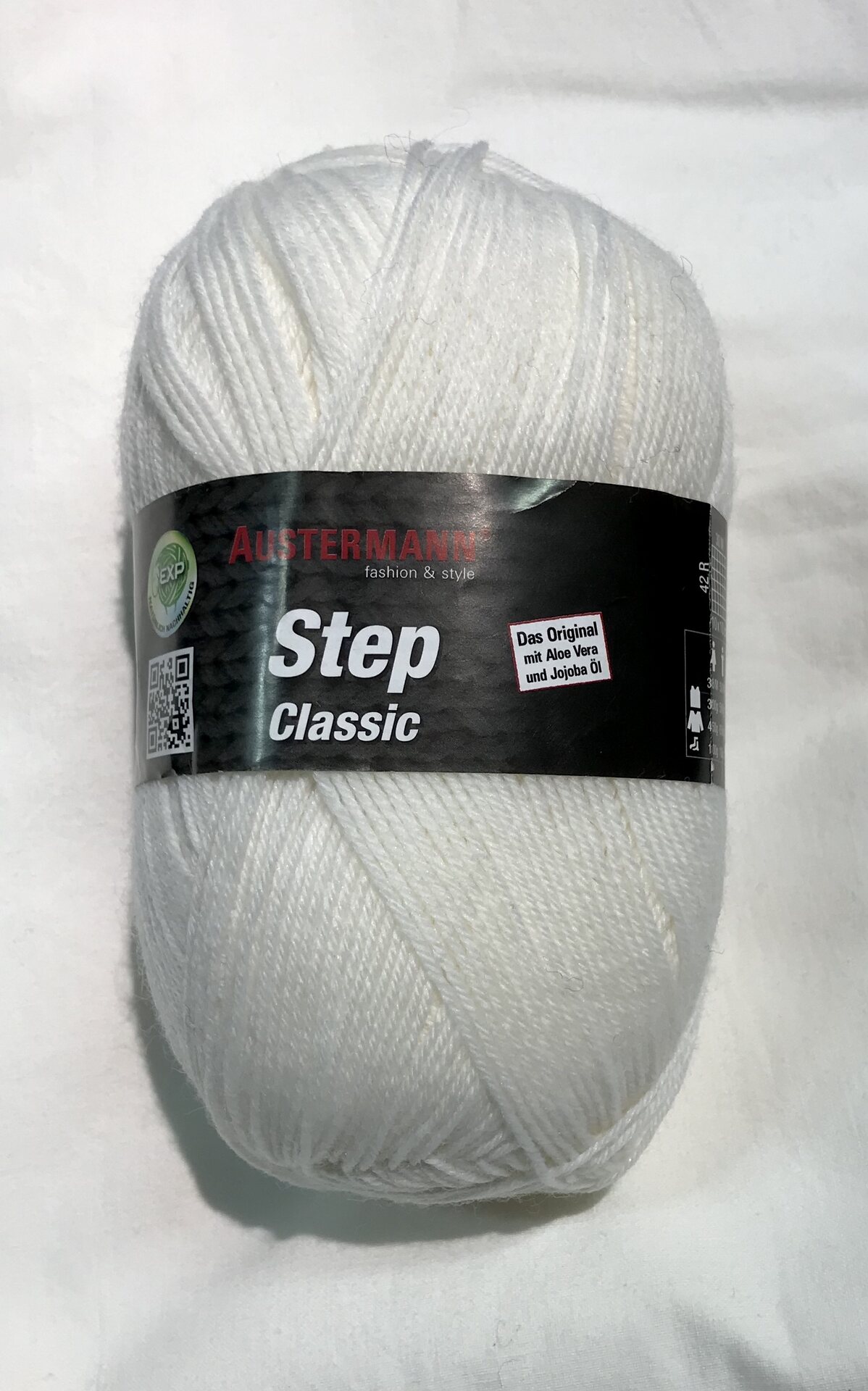 Austermann Step Classic 4-säikeinen 1001 valkoinen