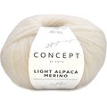 Concept by Katia Light Alpaca Merino 200 luonnon valkoinen