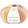 Concept by Katia Äiti Socks & More 203 Okra-harmaa-punainen