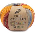 Katia Fair Cotton Granny 302 sini-puna-okra-hiekka