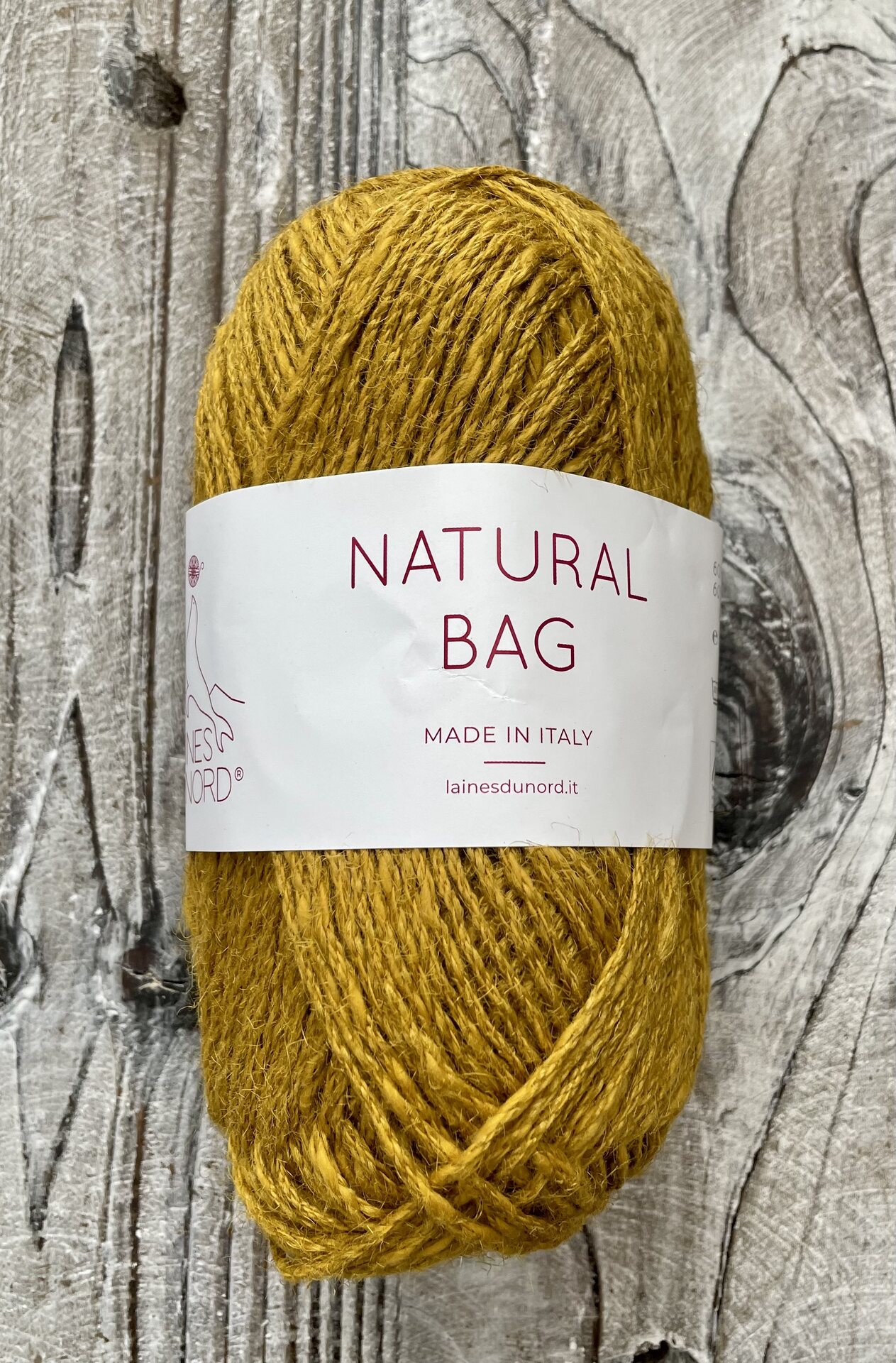 Laines du Nord Natural Bag 3 sinapinkeltainen