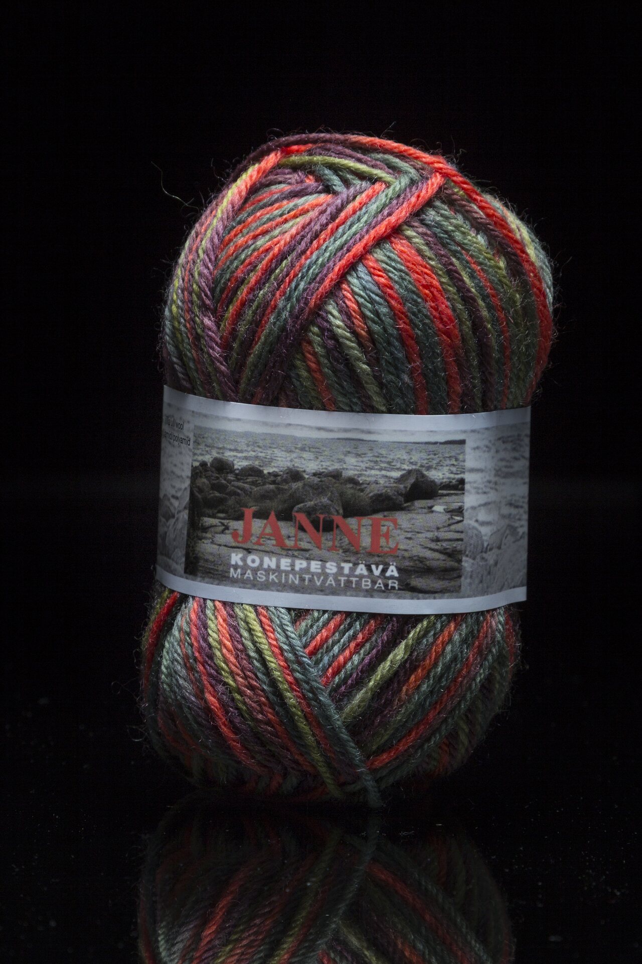 Gjestal Garn Janne Space 475 vihreät, ruskeat, oranssit