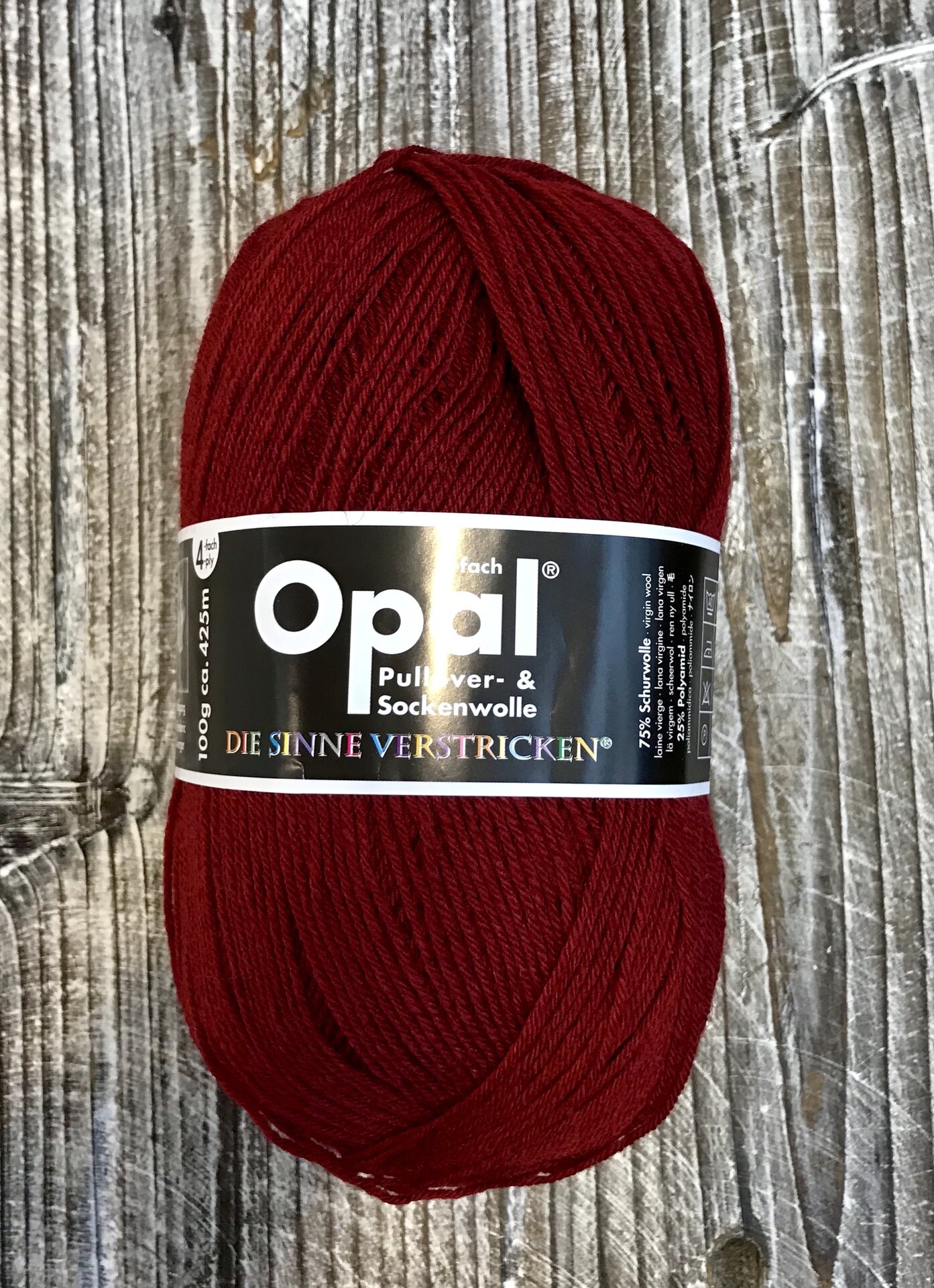 Opal 4-säikeinen sukkalanka 9939 Rubiini