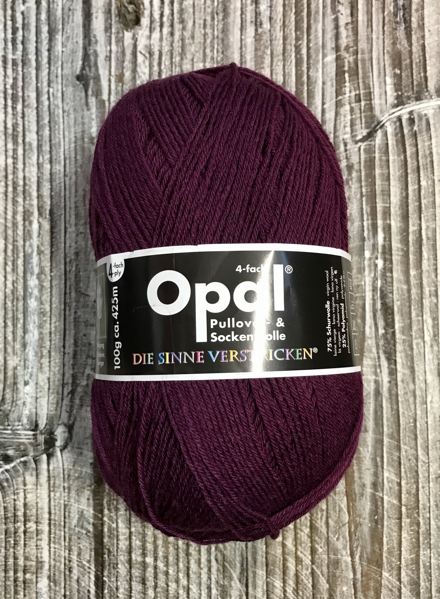 Opal 4-säikeinen sukkalanka 9938 marja