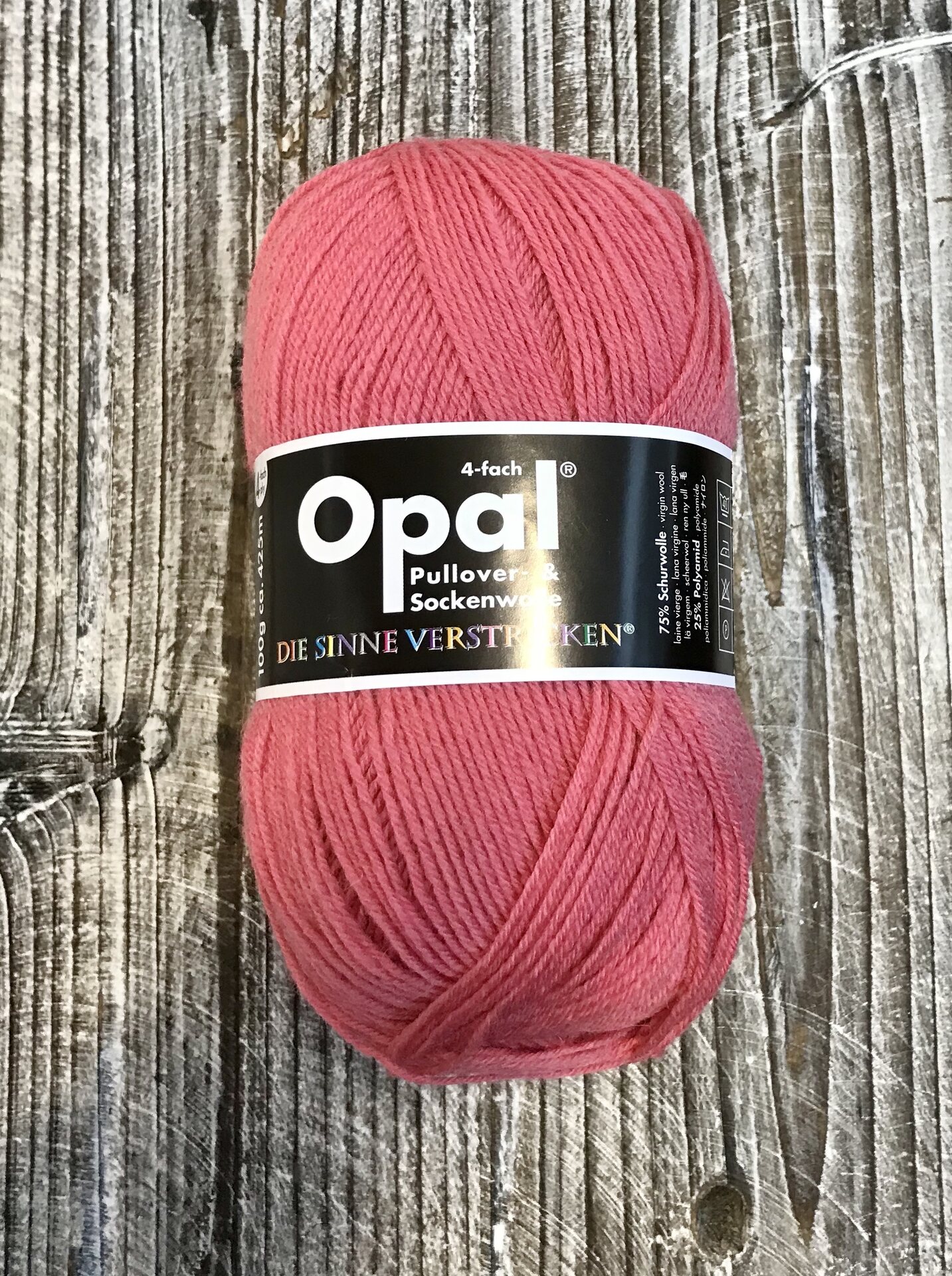 Opal 4-säikeinen sukkalanka 9940 roosa
