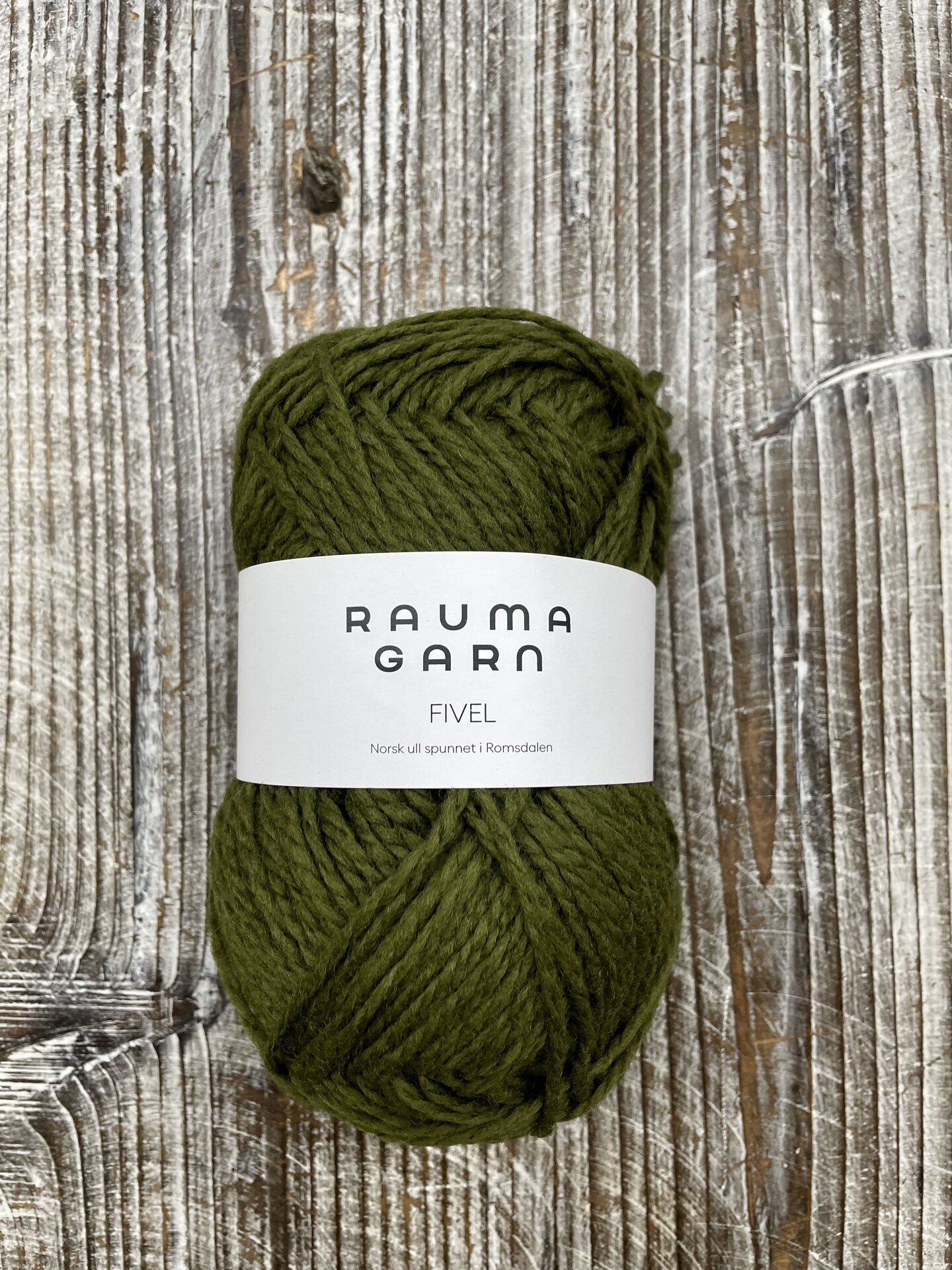 Rauma Garn Fivel 16 sammaleenvihreä