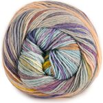 Laines du Nord Poema Stripes 6 sini-lila-persikka