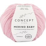 Katia Merino Baby 92 vaalea pinkki