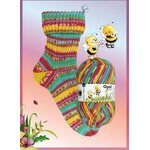 Opal Knuddelbande 6-ply 11324 kelta-puna-vihreä