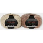 Pro Lana Kid seta color 184 beiget ja punaruskeat
