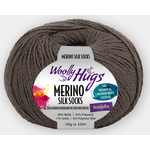 Merino Silk Socks 212 kaunis harmaanruskea