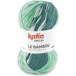 Katia Le Bambou 203 vihreä-turkoosi-sinapinkeltainen