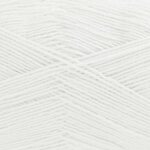 King Cole Cotton Socks 4760 puhdas valkea