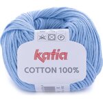 Katia Cotton 100% 35 vaalea sininen