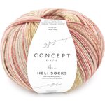 Concept by Katia Heli Socks 301 punaiset ja keltaiset