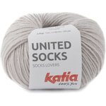 Katia United Socks 7 vaalea harmaa