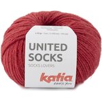 Katia United Socks 18 tiilen punainen