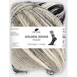 Pro Lana Golden Socks High 727 musta-harmaa
