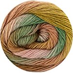 Concept by Katia Silky lace Rainbow 304 Brown-Khaki -Rose