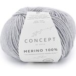 Katia Merino 100% 506 vaalea harmaa