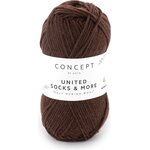 Concept by Katia United Sock & More 102 tummanruskea