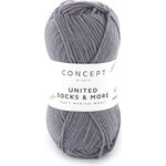 Concept by Katia United Sock & More 201 keskiharmaa