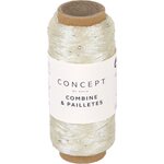 Concept by Katia Combine & Paillettes 51 Tan-Off White