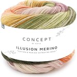 Concept by Katia Illusion Merino 300 vihreästä okraan
