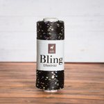 Bling efektilanka 3002 musta hopeisilla paljeteilla