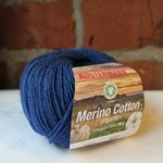 Austermann Merino Cotton organic 0022 tummansininen