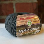 Austermann Merino Cotton organic 0018 tummanharmaa