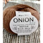 Onion Nettle sock 1032 lämmin punaruskea