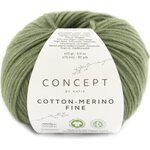 Katia Cotton-Merino Fine 092 army vihreä
