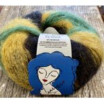 Borgo de'Pazzi Kid Mohair 7 musta -keltainen-vihreä