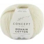 Katia Mohair Cotton 70 valkea