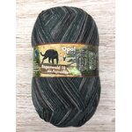 Opal Regenwald 18, 6-säikeinen sukkalanka 11213 harmaankirjava