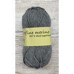 Hjertegarn Extrafine Merino 120 435 meleerattu harmaa