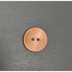 Puiset napit Sileä, kaksireikäinen punertavaa puuta 25mm