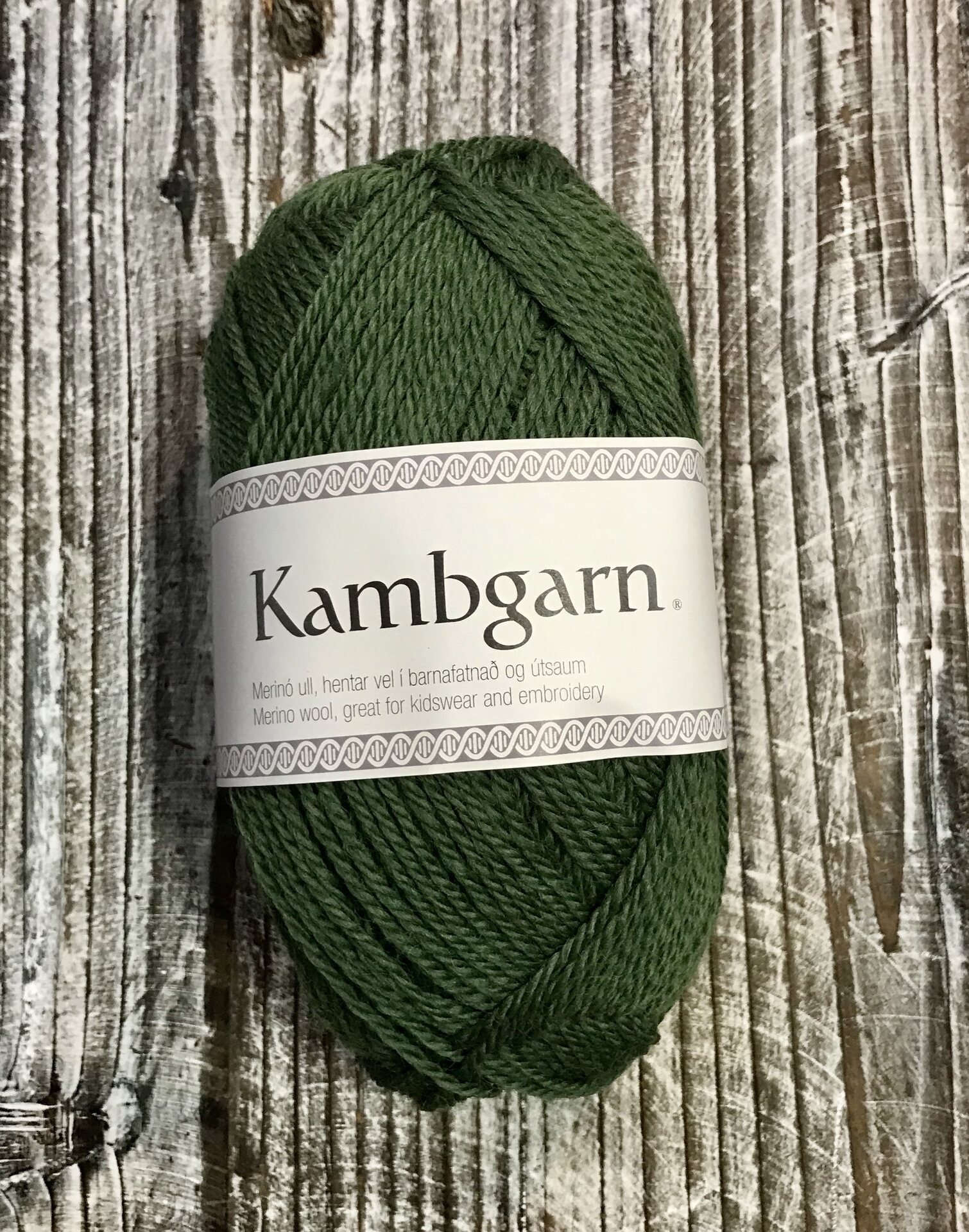 Istex Kambgarn 0945 metsänvihreä