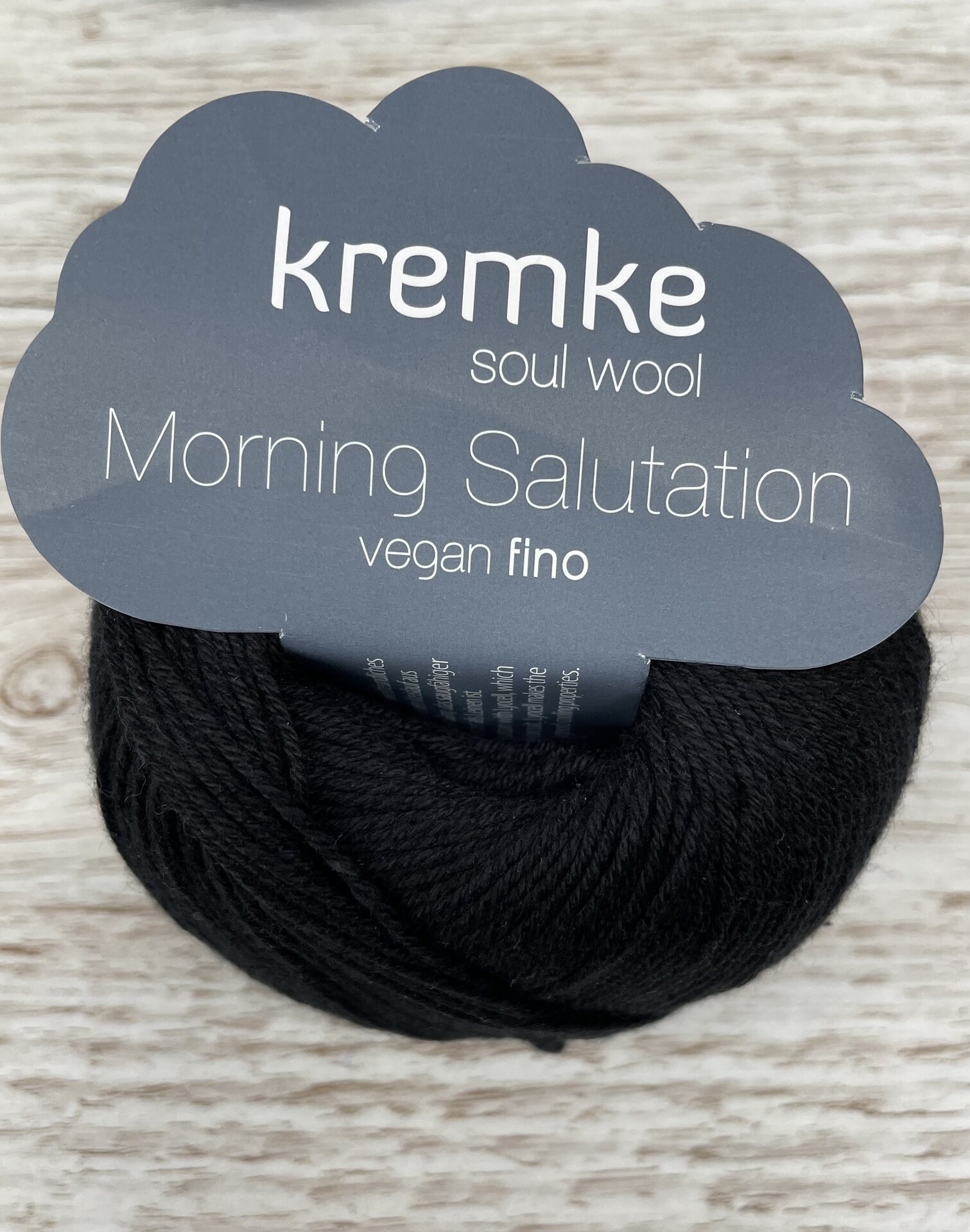 Kremke Soul Wool Morning Salutation Vegan Fino 20 musta