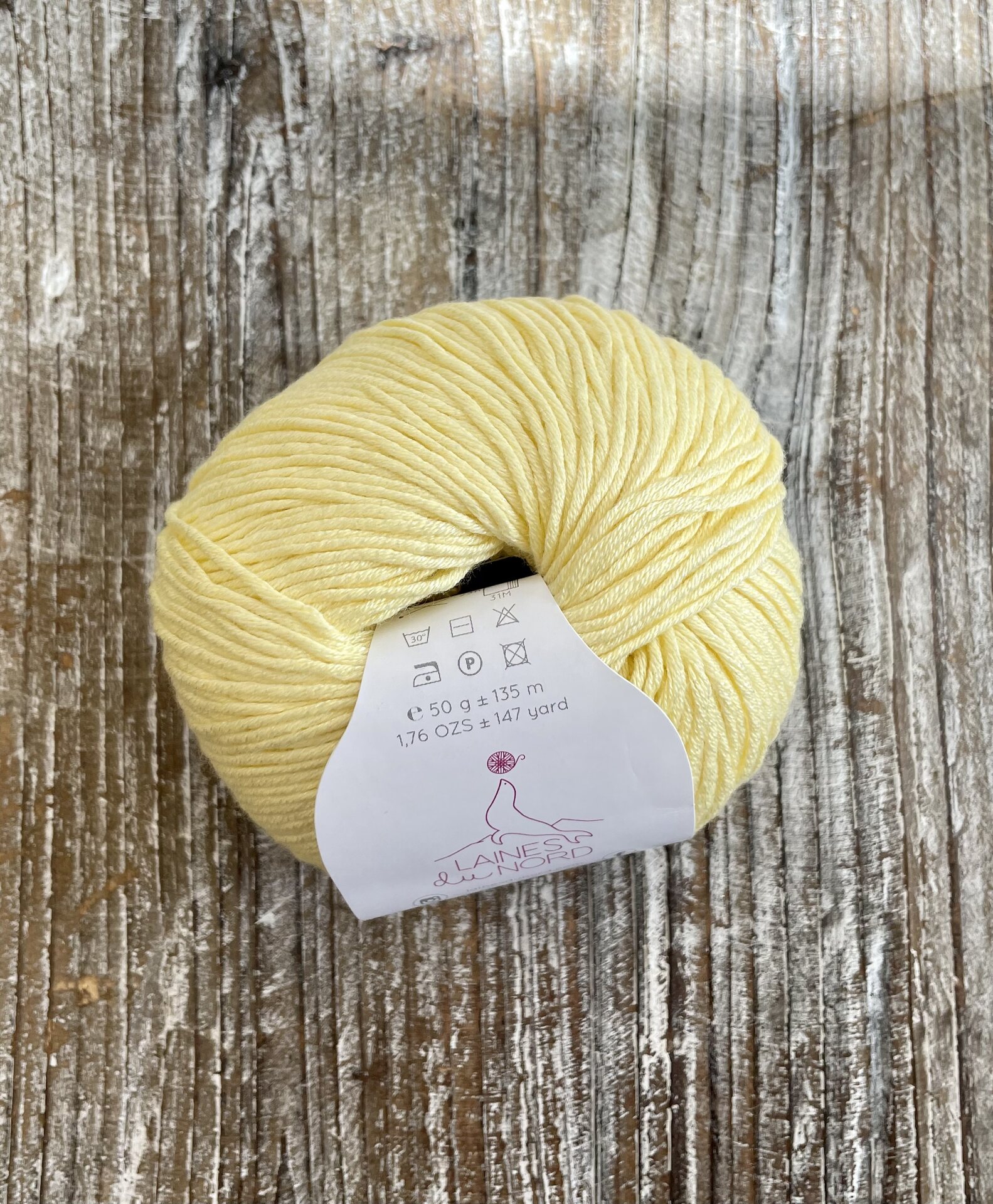 Laines du Nord Baby Soft 206 vaaleankeltainen