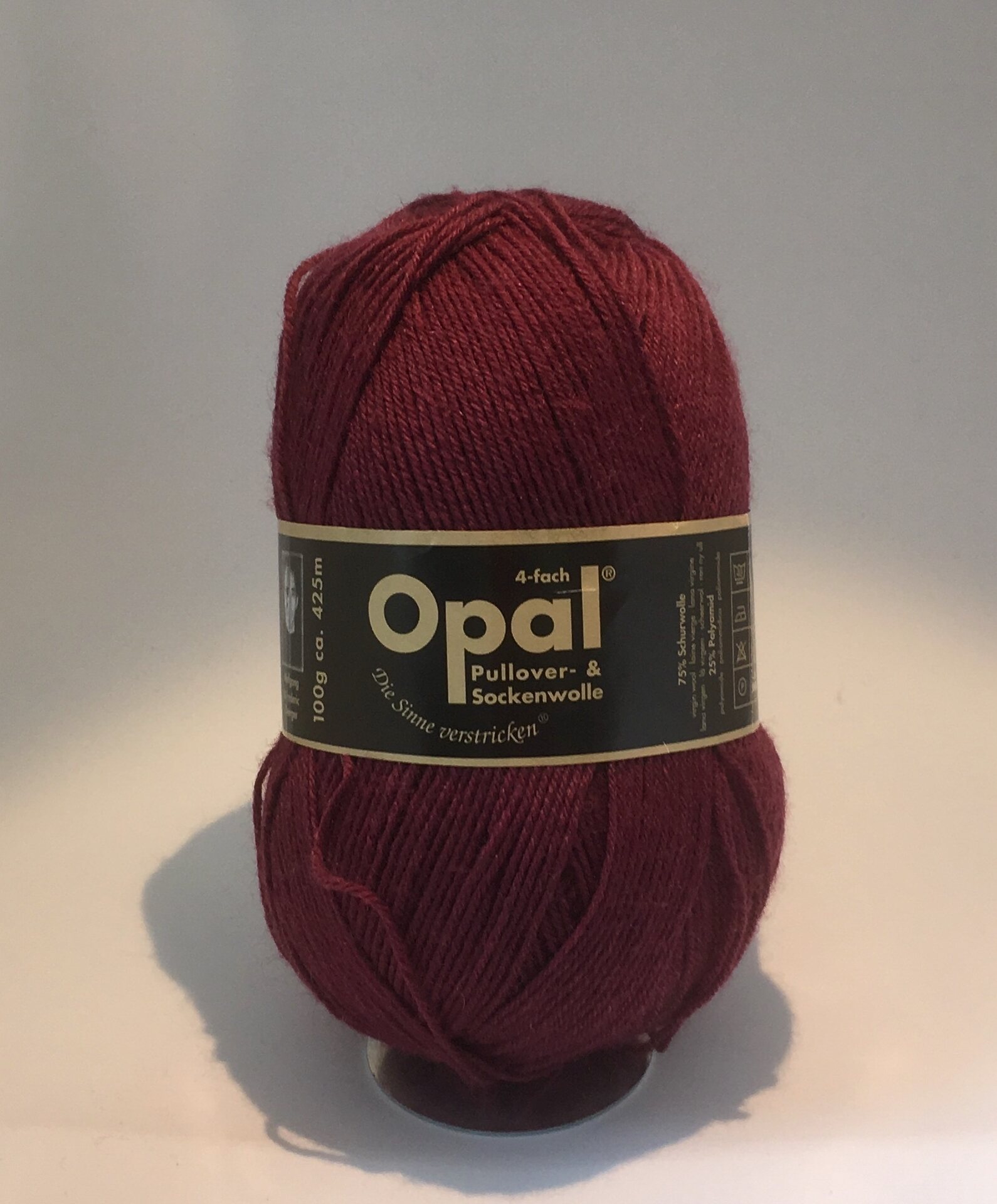 Opal 4-säikeinen sukkalanka 5196 burgundi