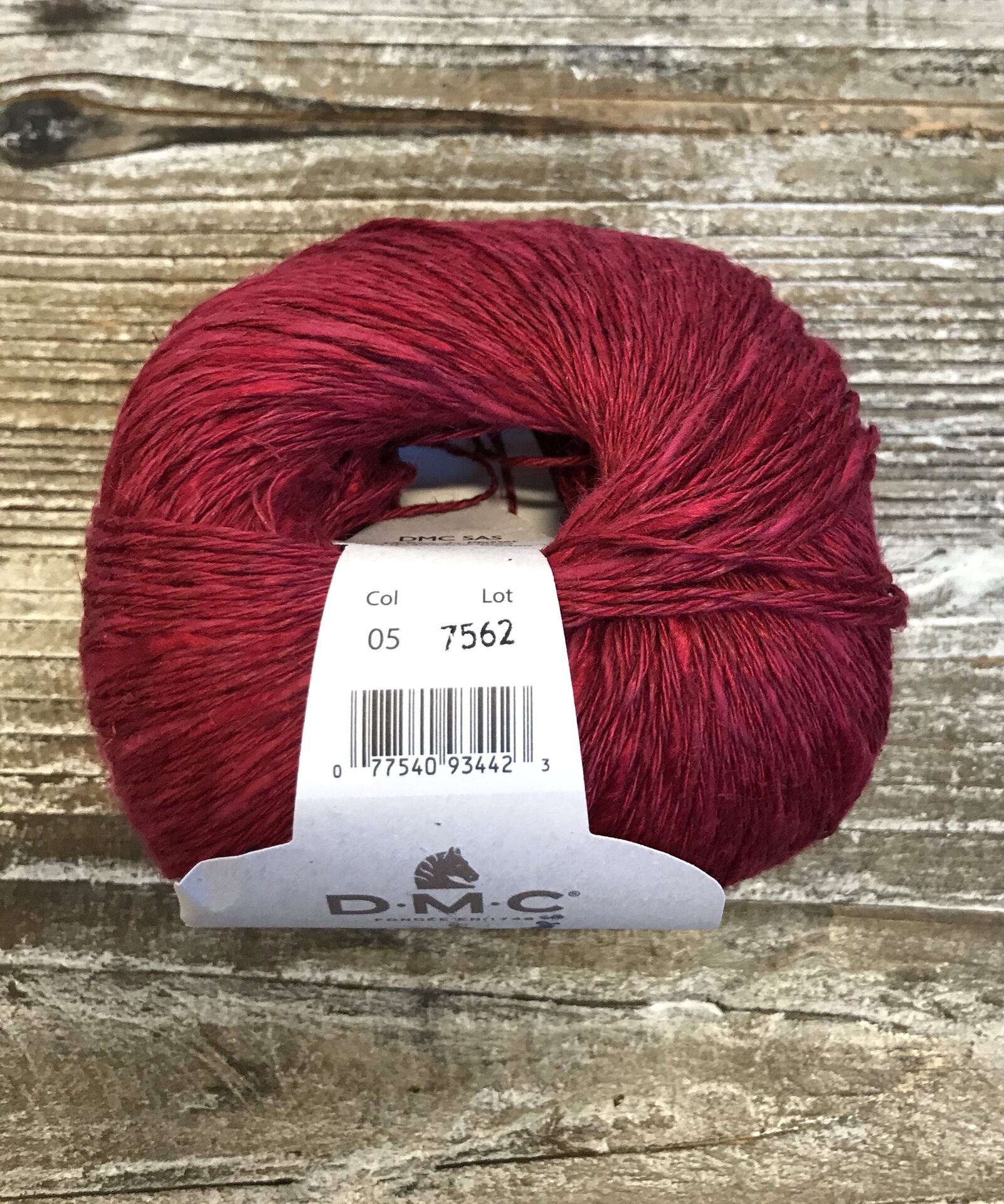 DMC Natura Linen 05 viininpunainen