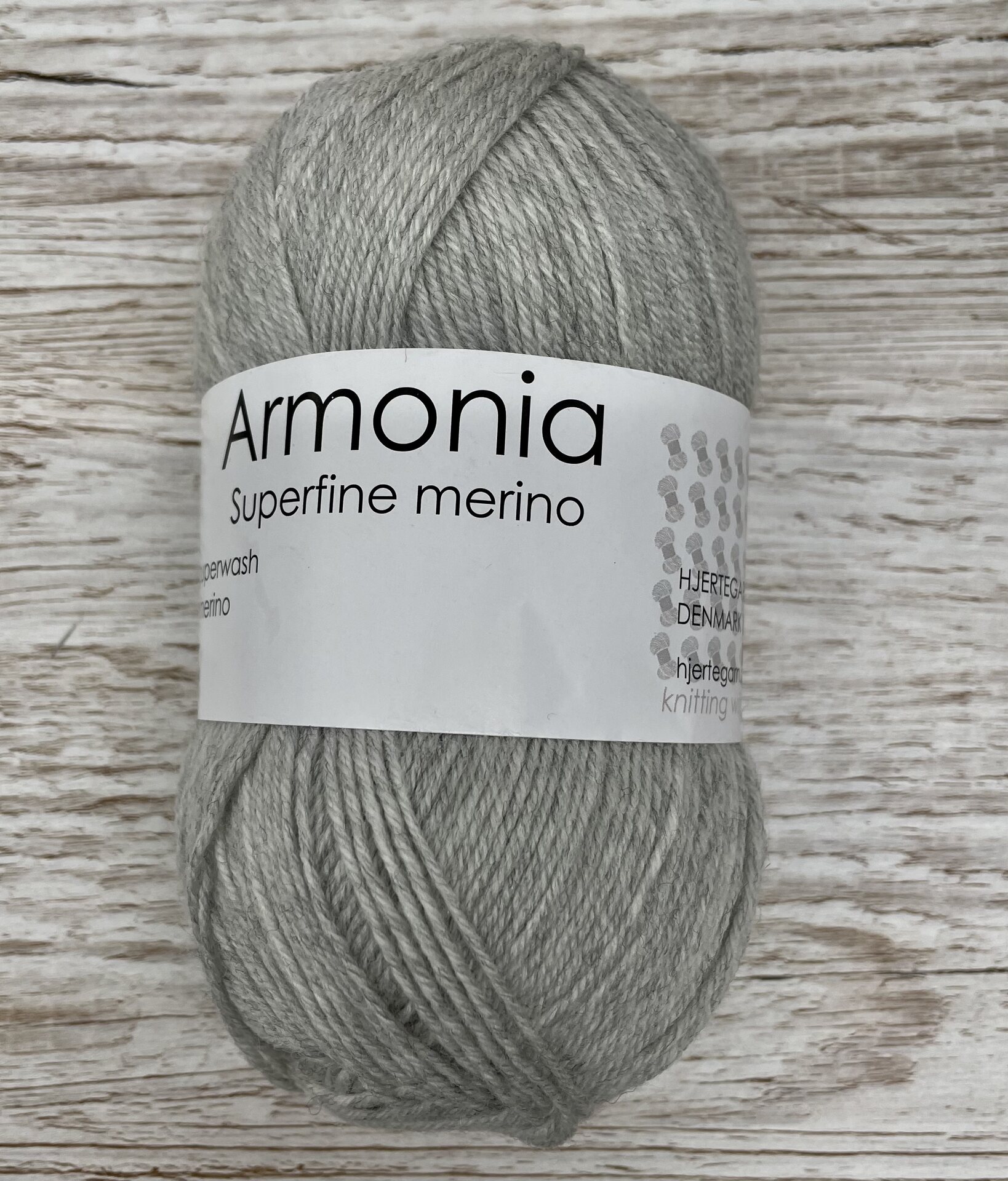 Hjertegarn Armonia 434 meleerattu vaaleanharmaa