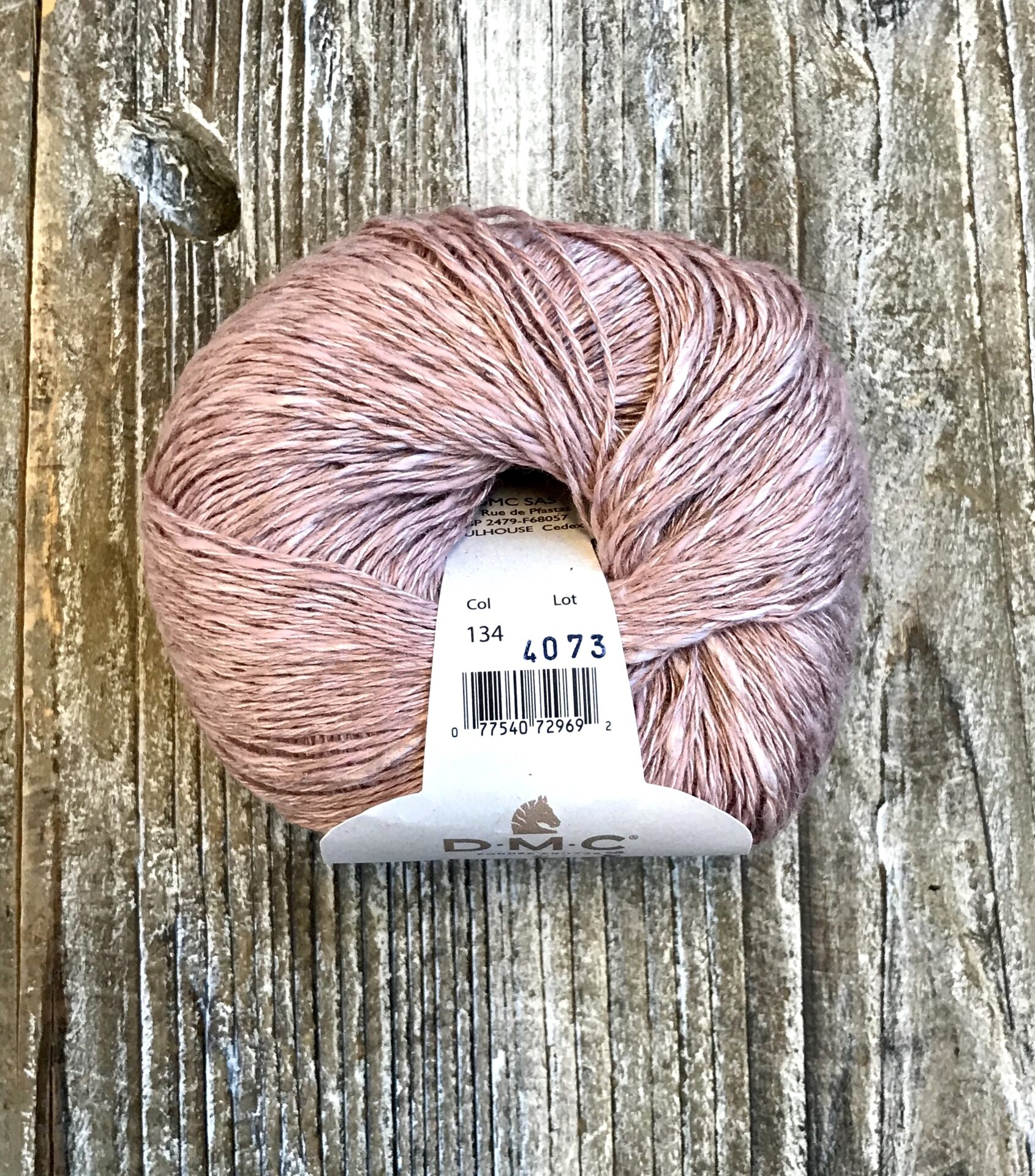 DMC Natura Linen 134 vaalea ruusu