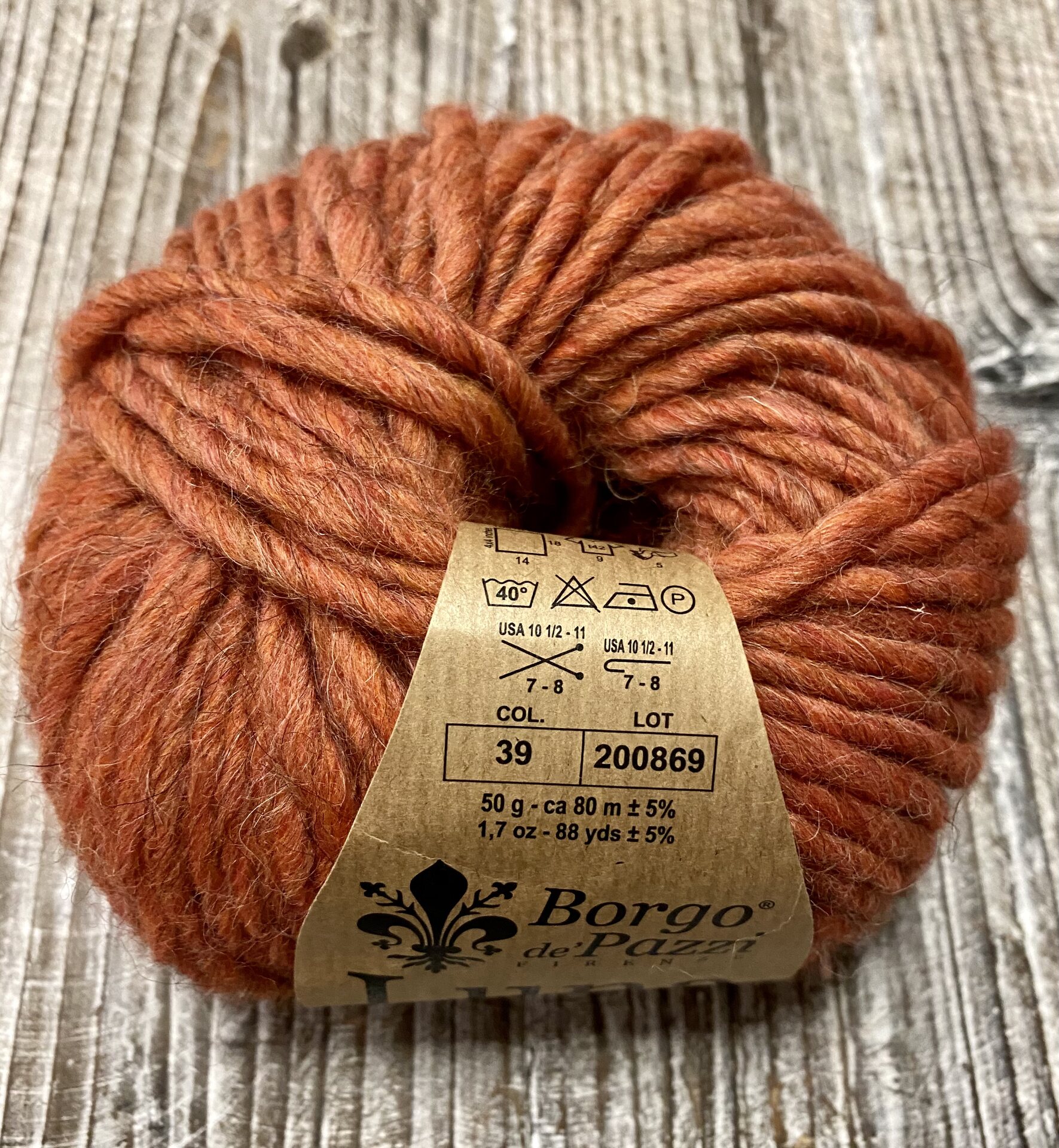 Borgo de'Pazzi Luna 39 lämmin oranssi