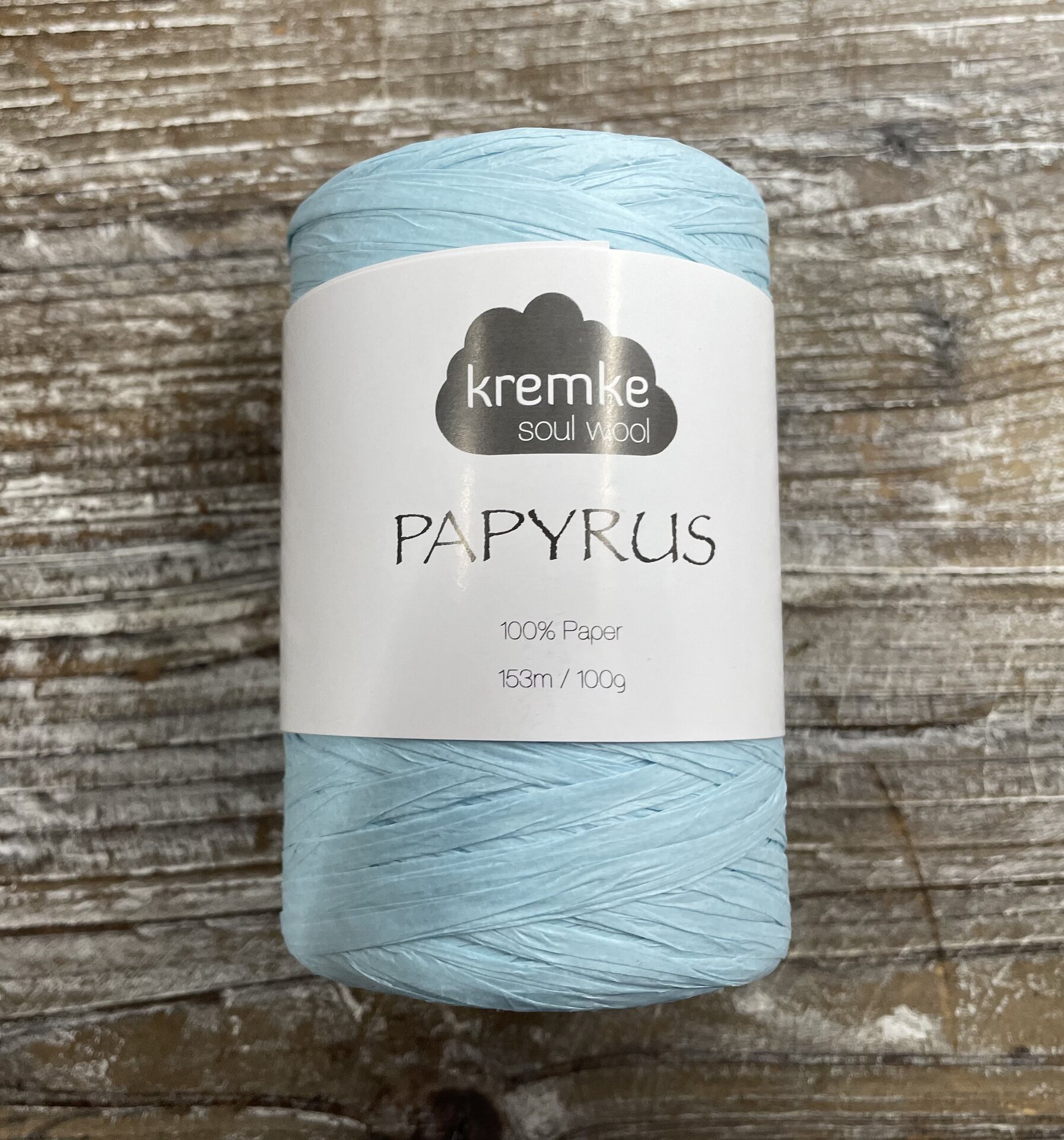 Kremke Soul Wool Papyrus 19 vaaleansininen