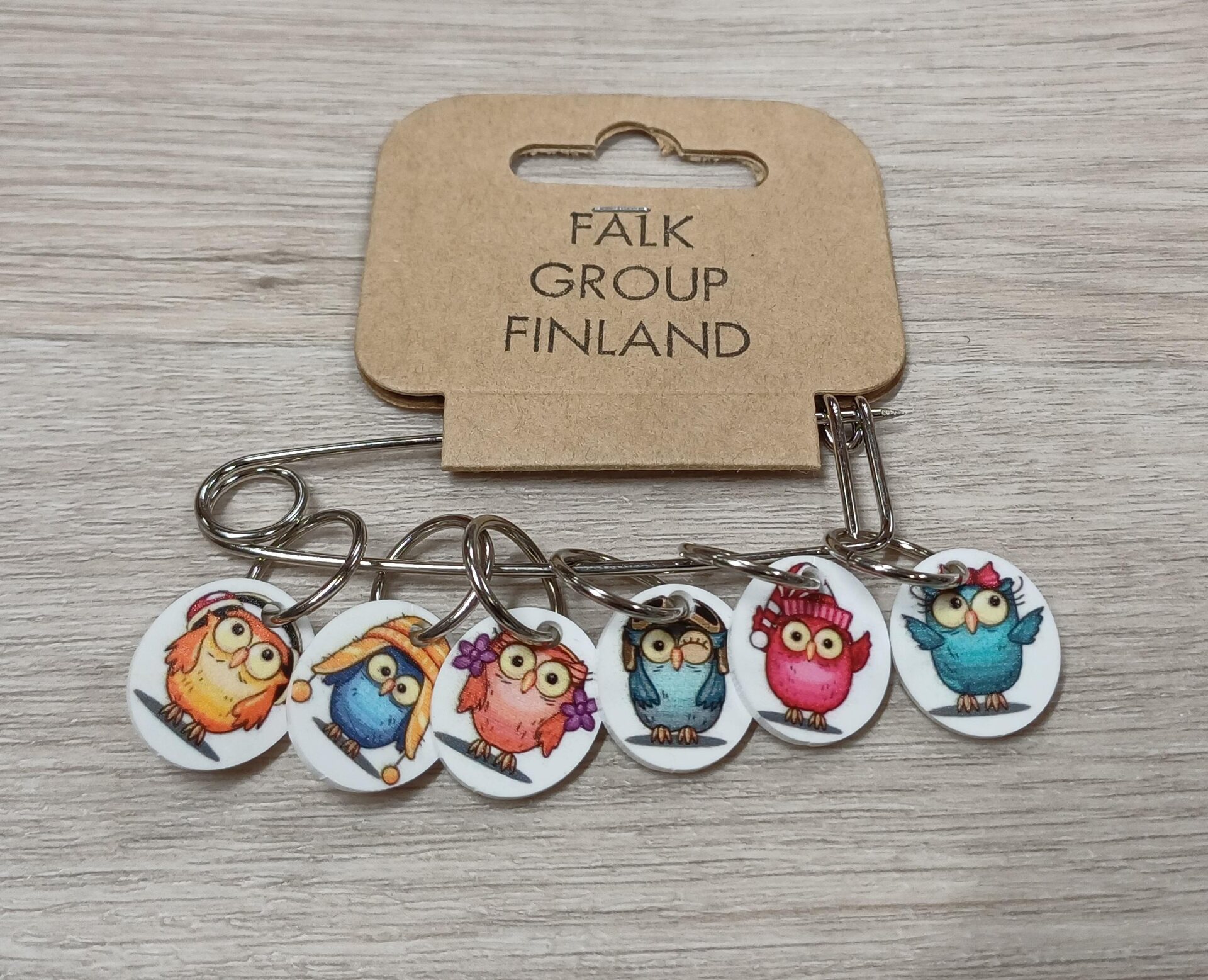 Falk Group Suloiset silmukkamerkit Pöllöt